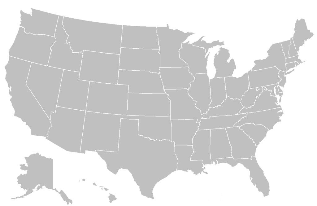 Map of the United States showing Vending Group service in all 50 states